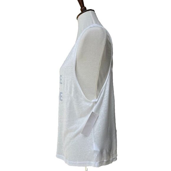 Roxy Kiss The Sun Muscle Tank Top White Graphic Sleeveless Women’s multi Size - Picture 11 of 11